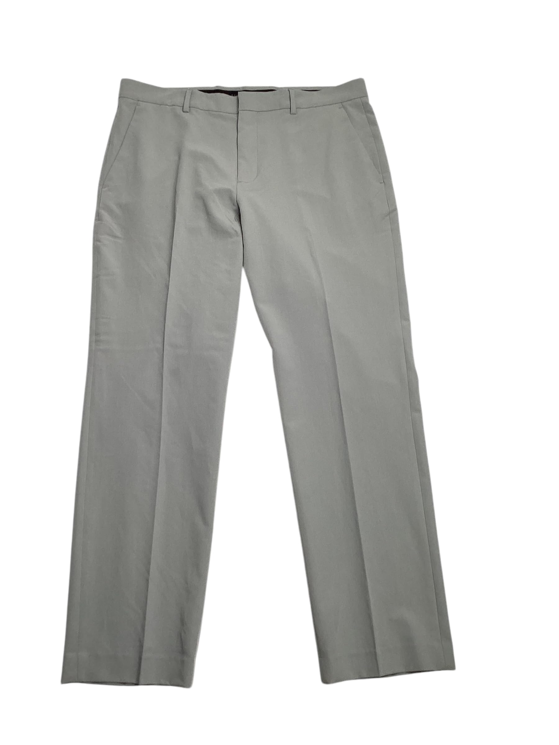 Perry Ellis Mens Modern fit Dress Pants 40 30 Grey Solid Stretch