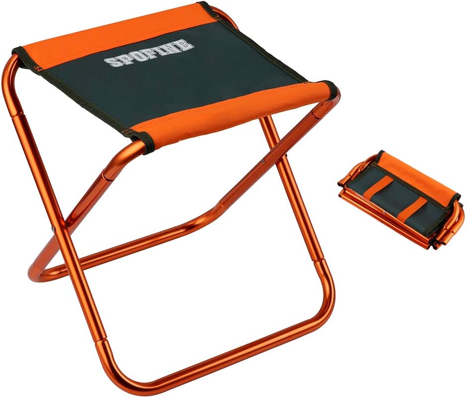 SPOFINE Mini Camp Stool, Lightweight Camping Stool, Portable Folding Camp Chair, Foldable Outdoor Chairs for Travel, Camping (X-Large:16"x14"x13"; Large:12"x12"x10.5")