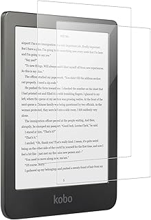 Screen Protector for Kobo Clara 2E 2022 release 6inch, KZIOACSH 2Pack HD Clear 9H Hardness Anti-Scratch Tempered Glass Film High Touch Sensitivity Screen Protector for Kobo Clara 2E 2022