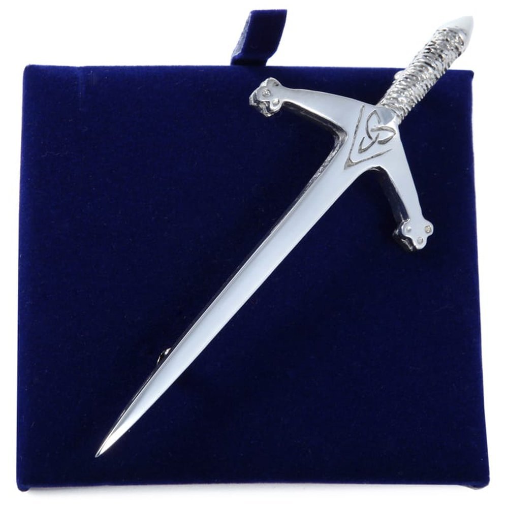 Pewtermill CraftsCeltic Trinity Knot Sword Pewter Kilt Pin