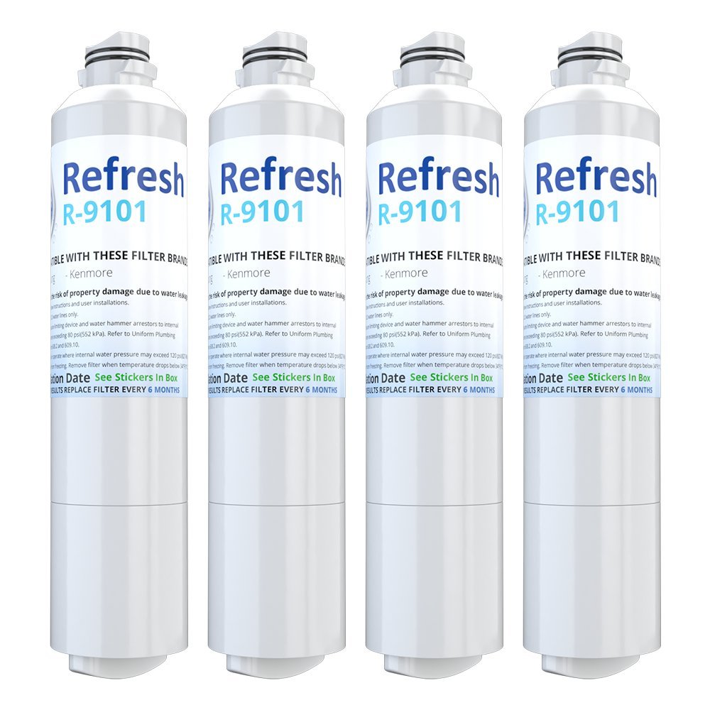 Refresh Replacement for Samsung DA29-00020A, DA29-00020B, HAF-CIN/EXP, 46-9101 Refrigerator Water Filter (4 Pack)