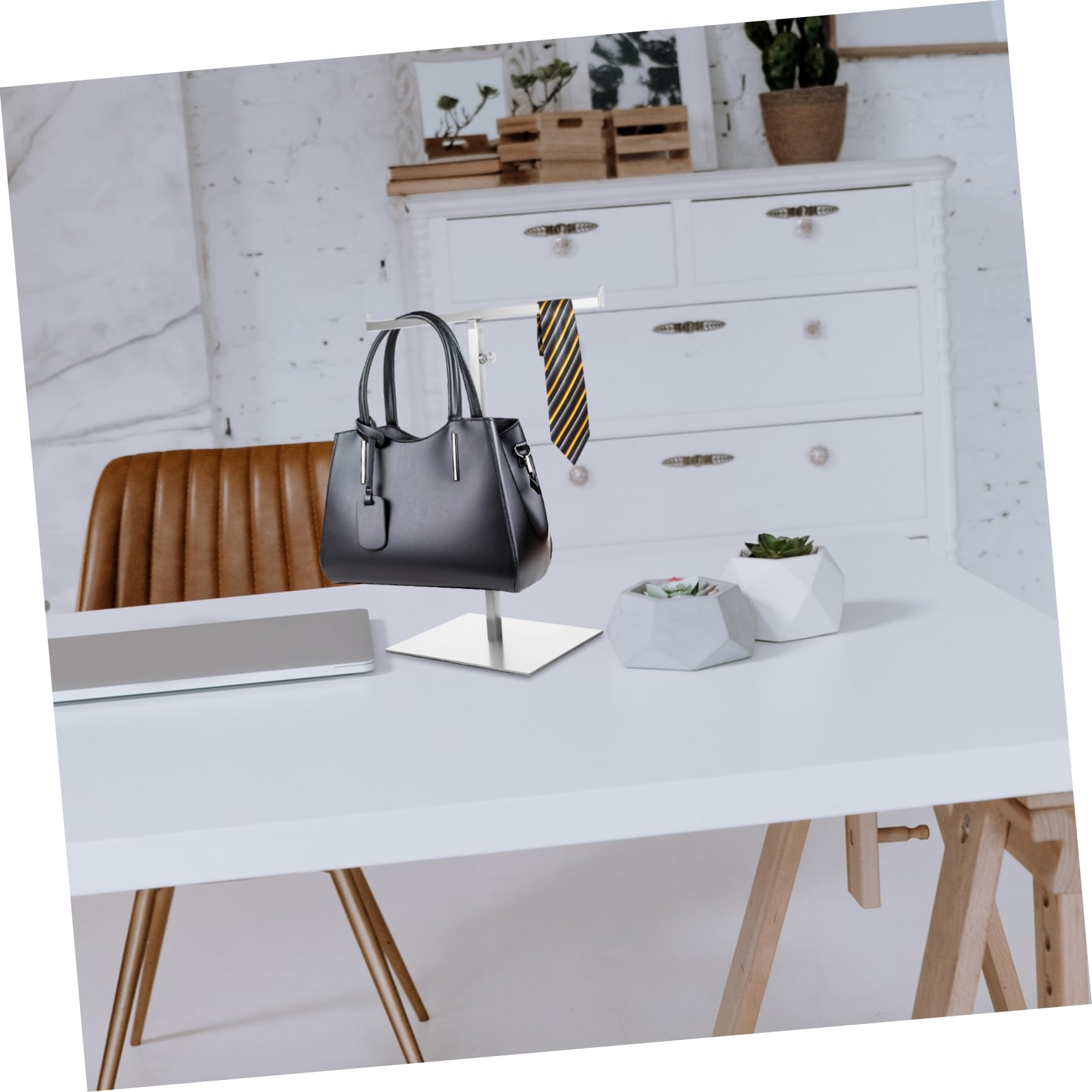 Expositor De Bolsos De Metal Colgador De Bolsos Organizador De Armario