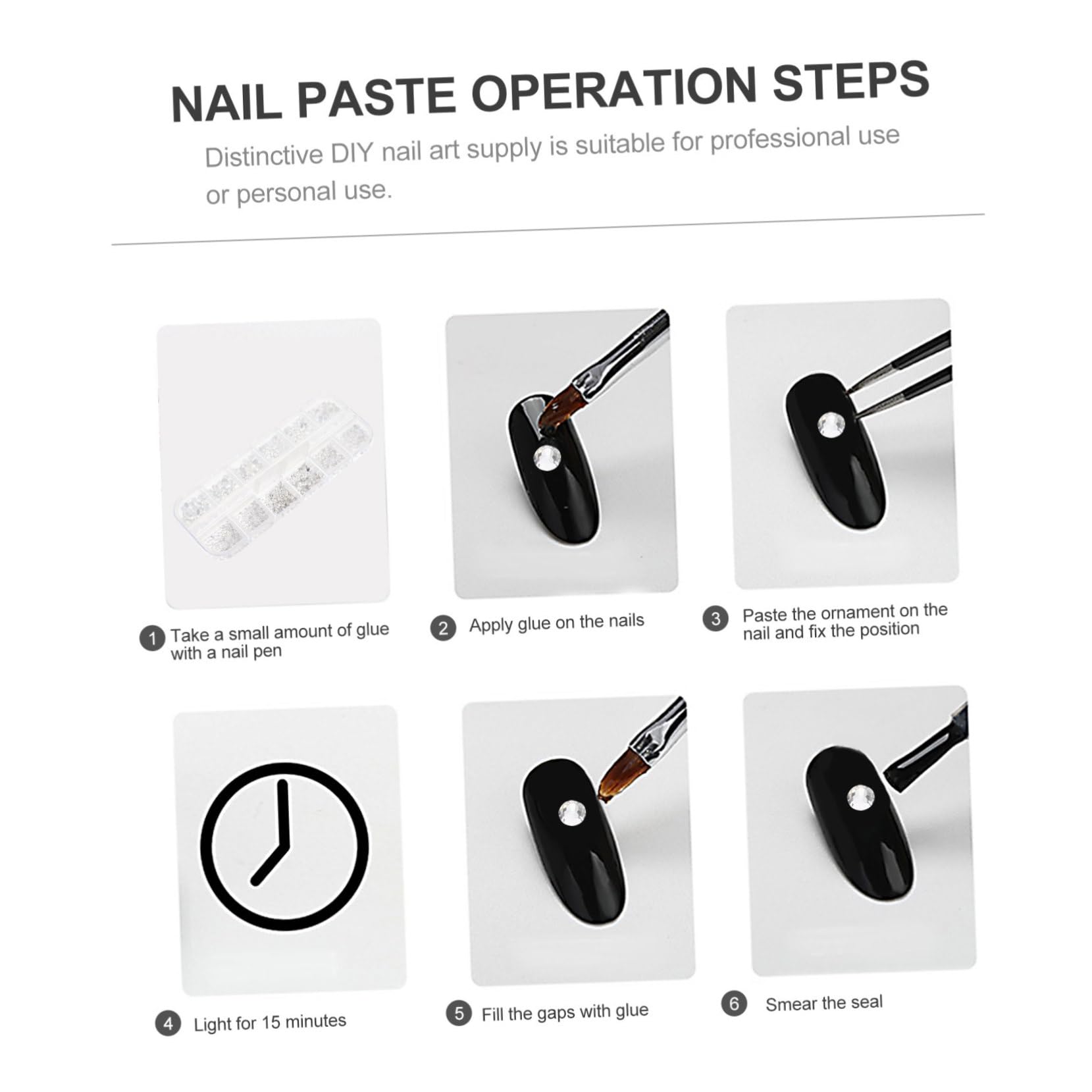 FRCOLOR 4 Set Di Ciondoli Per Unghie Con Strass Per Decorazioni Per Manicure E Trucco Gioielli Per Unghie Per Donne Donne E