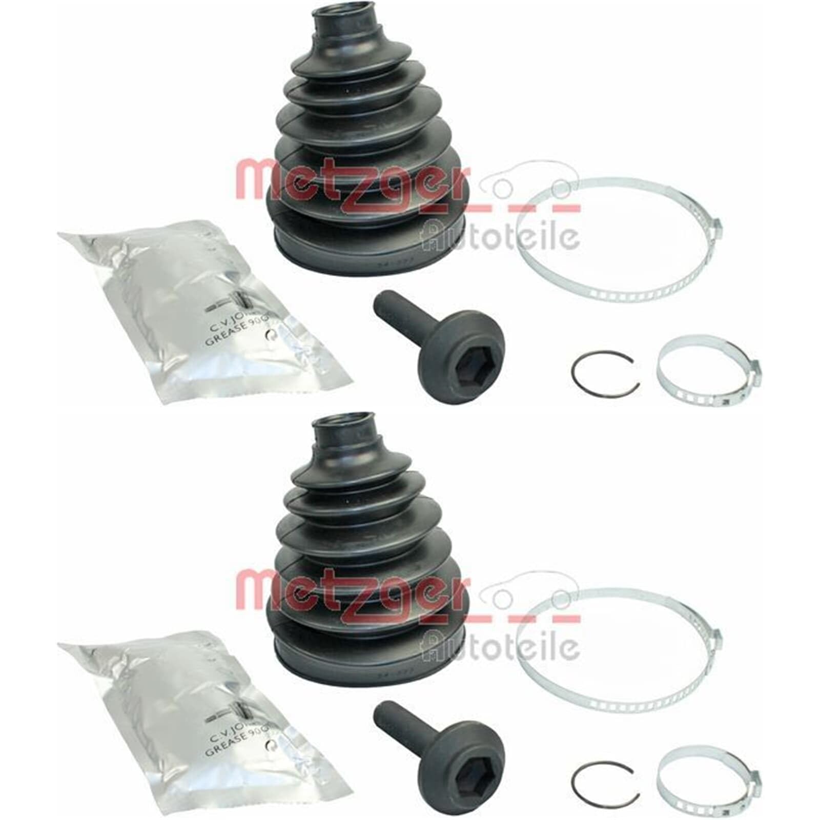 2x Metzger Achsmanschetten Satz | 2x 751.089 passend für A4 A5 A6 A7 A8 links+rechts