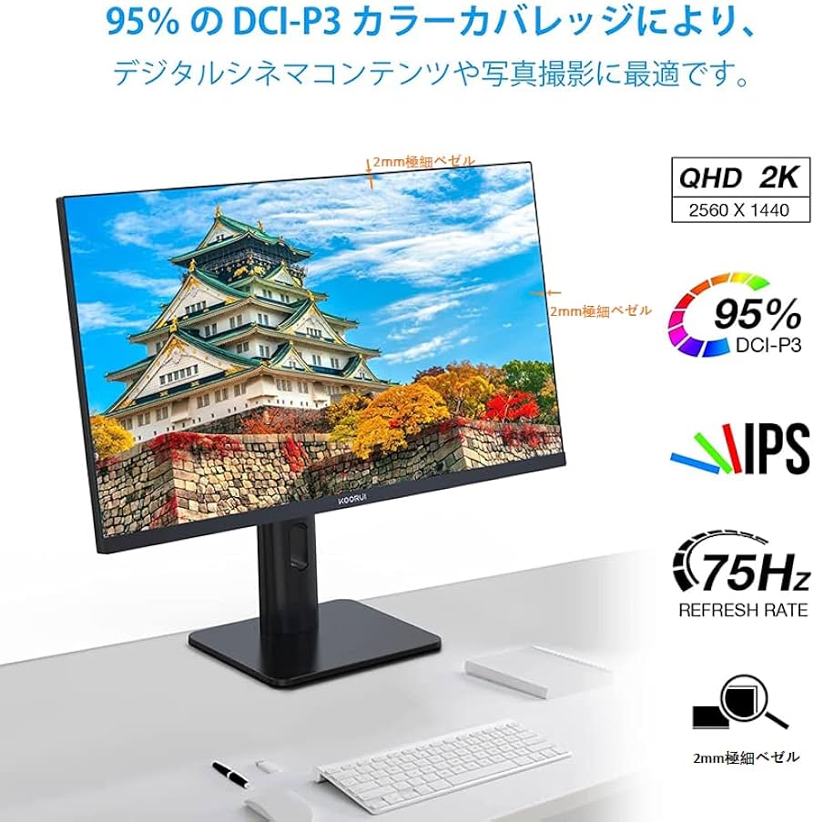 Amazon.co.jp: KOORUI 27インチ モニター 27N4Q pcモニター