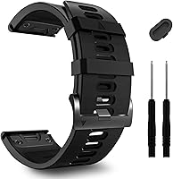 Vista 25 de ZPJPPLX 26mm Correas de reloj de fácil ajuste para tactix 8 Fenix 8 51mm 7X Pro 6X 5X, correas deportivas de silicona suave compatibles para Garmin