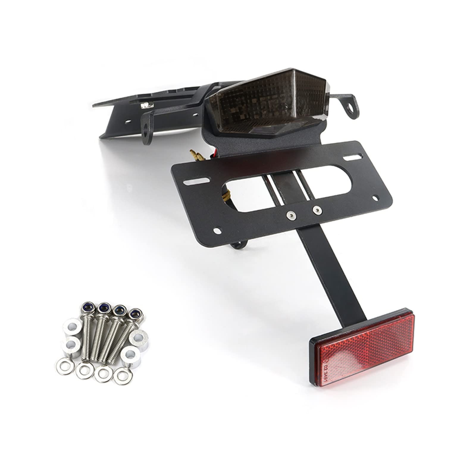 Soporte Compatible with matrícula Compatible con Triumph Bonneville T100 / SE/Scrambler/THRUXTON Kit eliminador de Guardabarros Trasero(A)