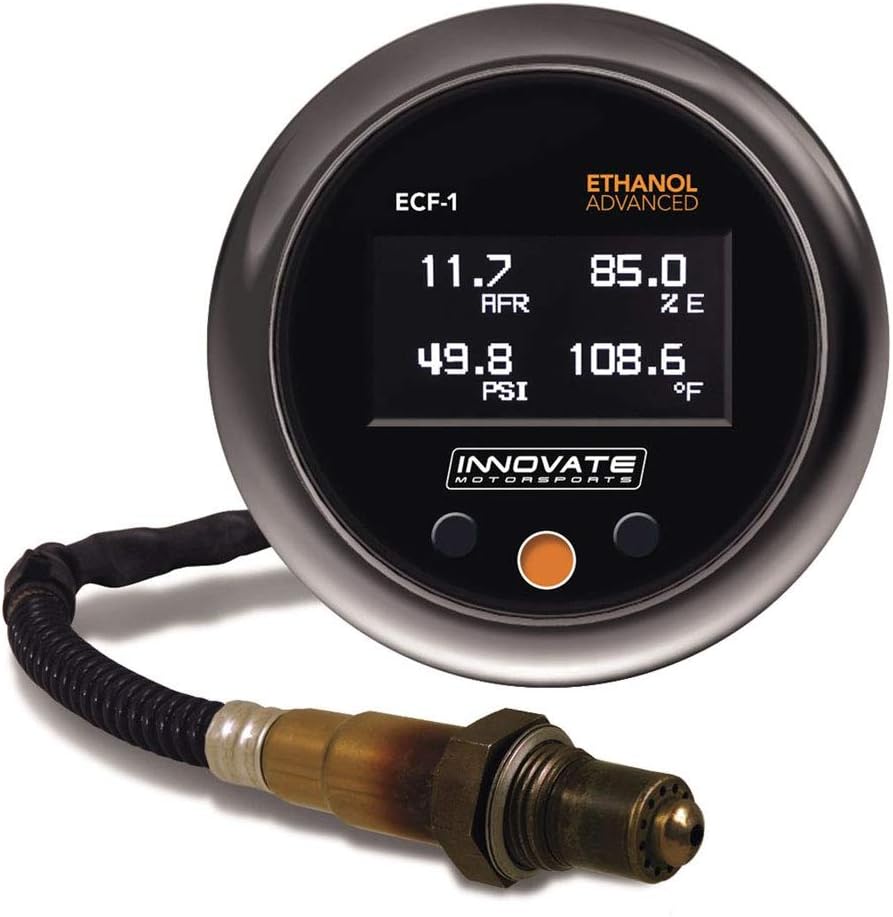 Innovate Motorsports 3903 39030 ECF-1: Ethanol Content%, Fuel Pressure/Temp, & WIDEBAND AIR/Fuel Ratio Gauge