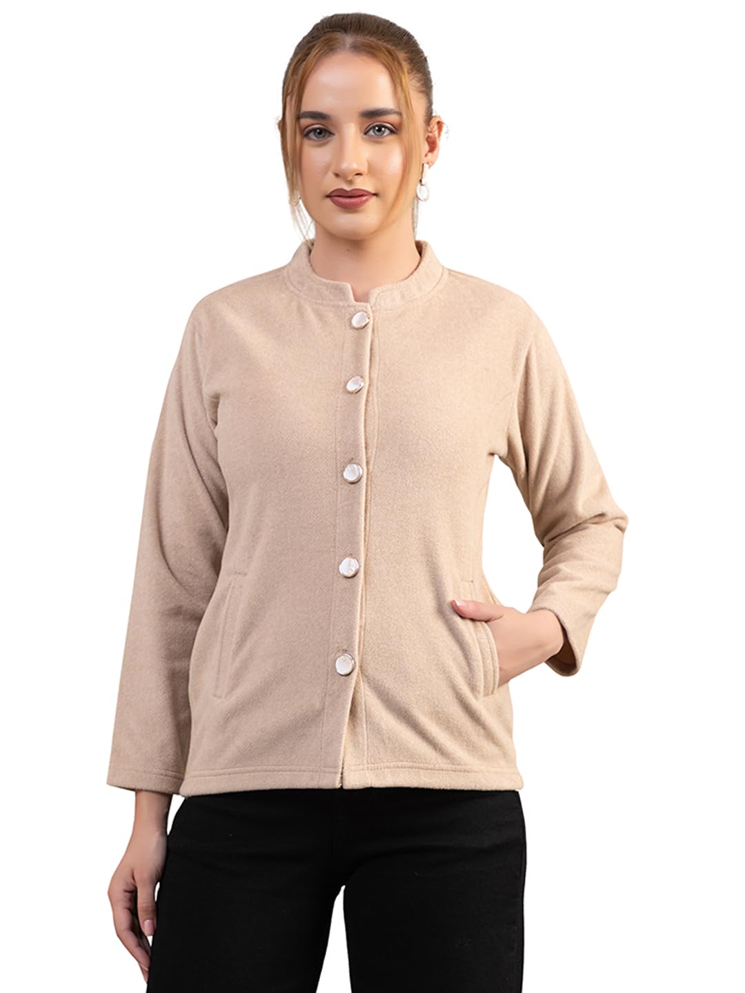 twenty me Winter Wear Casual Wear Full Sleeve with Side Pockets Women's Cardigans (2063-Cardigan)-picture-28