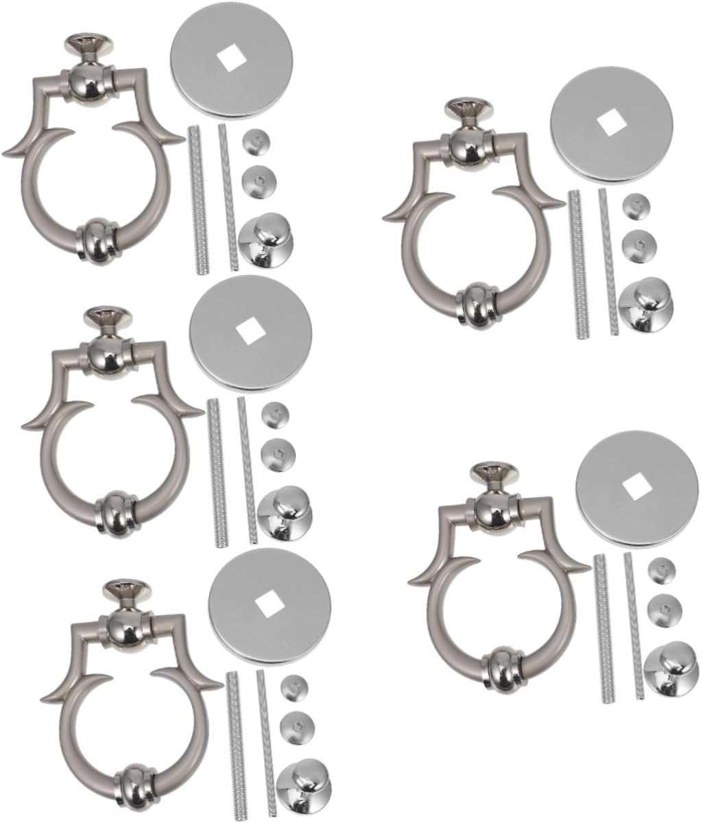 Tofficu 5pcs European Style Door Elegant Security Decor for Front Doors Simple and Design Easy to Install Vintage Finish