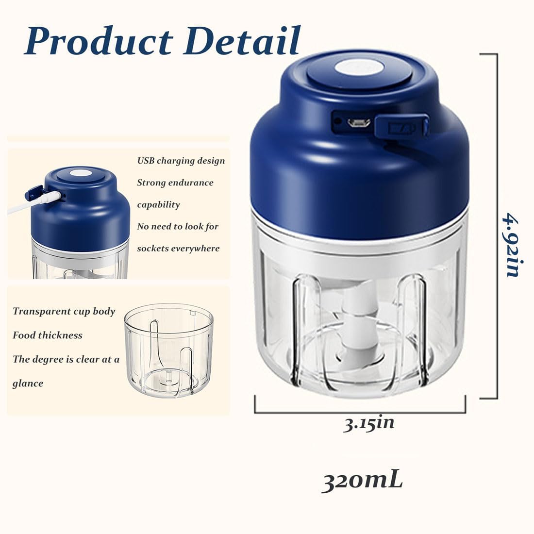 Juego de mini picadora de ajo eléctrica, picadora de ajo pequeña 2025, herramienta eléctrica de picadora de alimentos, recargable por USB, molinillo de verduras inalámbrico, para triturar cebolla, ajo