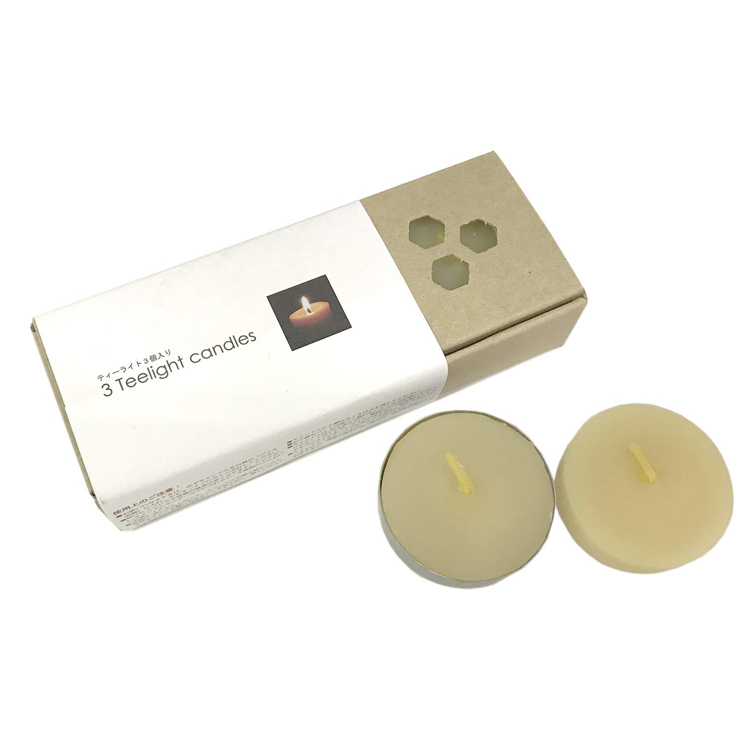 Amazon.co.jp: ノーザンライト社 蜜蝋キャンドル ティーライト （3個