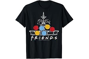 Fountain Umbrella Logo Doodle Friends T-Shirt