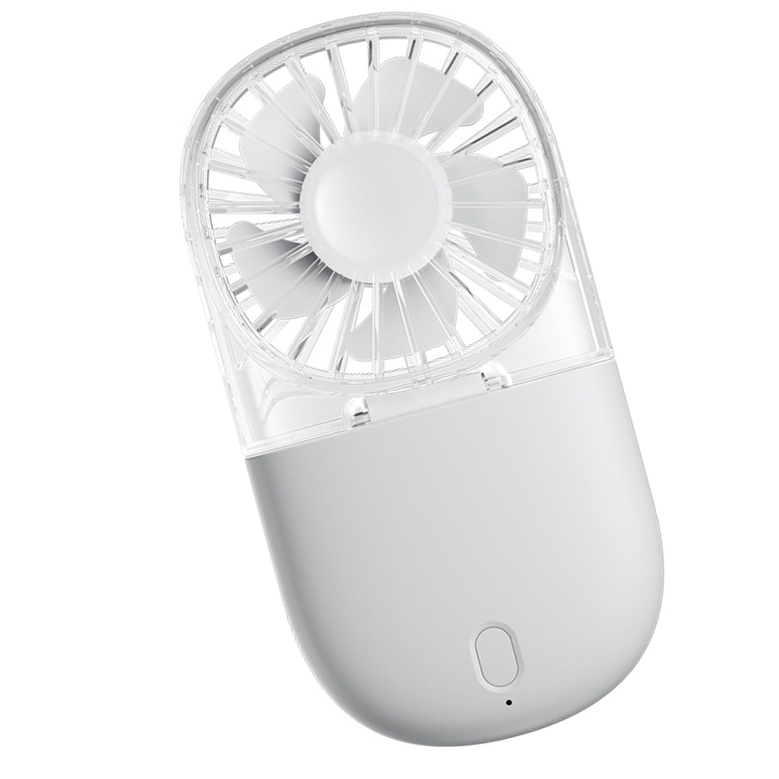 Buxuaaaa Foldable Handheld Fan Hanging Neck Fan Rechargeable 3 Speed Electricity Rechargeable Quiet for Outdoor Indoor Desk
