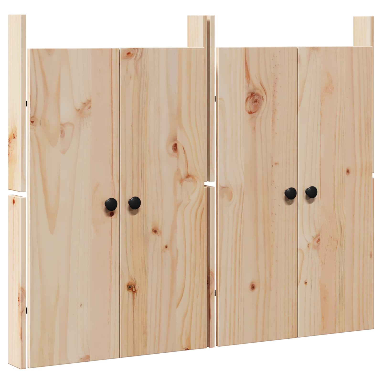 vidaXL Puerta de Cocina MEPPEL 2 pcs Crema 50 x 9 x 82 cm, Puerta de Cocina Moderna, de Pino Rectangular, Duradera, Suave al Tacto, fácil de armar, Ideal para Interiores