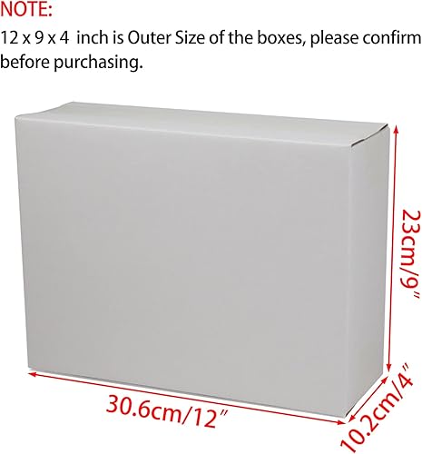 Miniatura 7 de Sodissa Cajas de envío de 12 x 8 x 5 pulgadas, cajas de cartón corrugado marrón para pequeñas empresas, paquete de 25