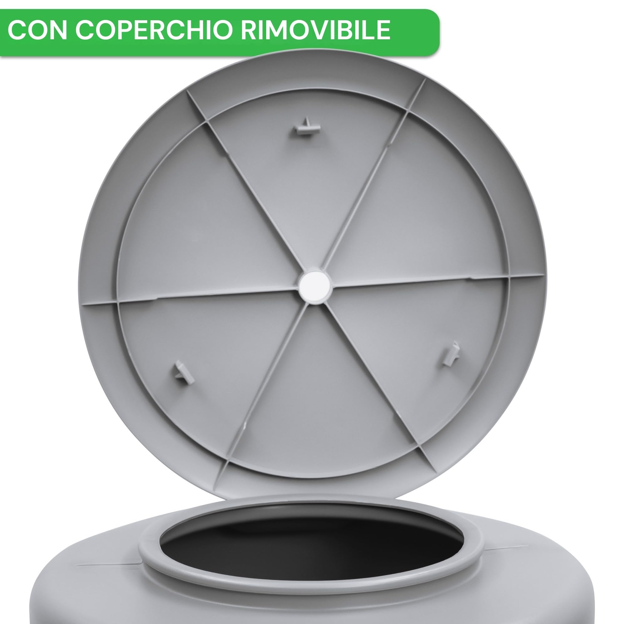 YourCasa Cisterna per Acqua Piovana 110L [RainBell] con Piedi di Supporto, Coperchio & Rubinetto - Raccoglitore di Acqua Piovana Resistente al Gelo in Plastica - Serbatoio per Acqua Piovana