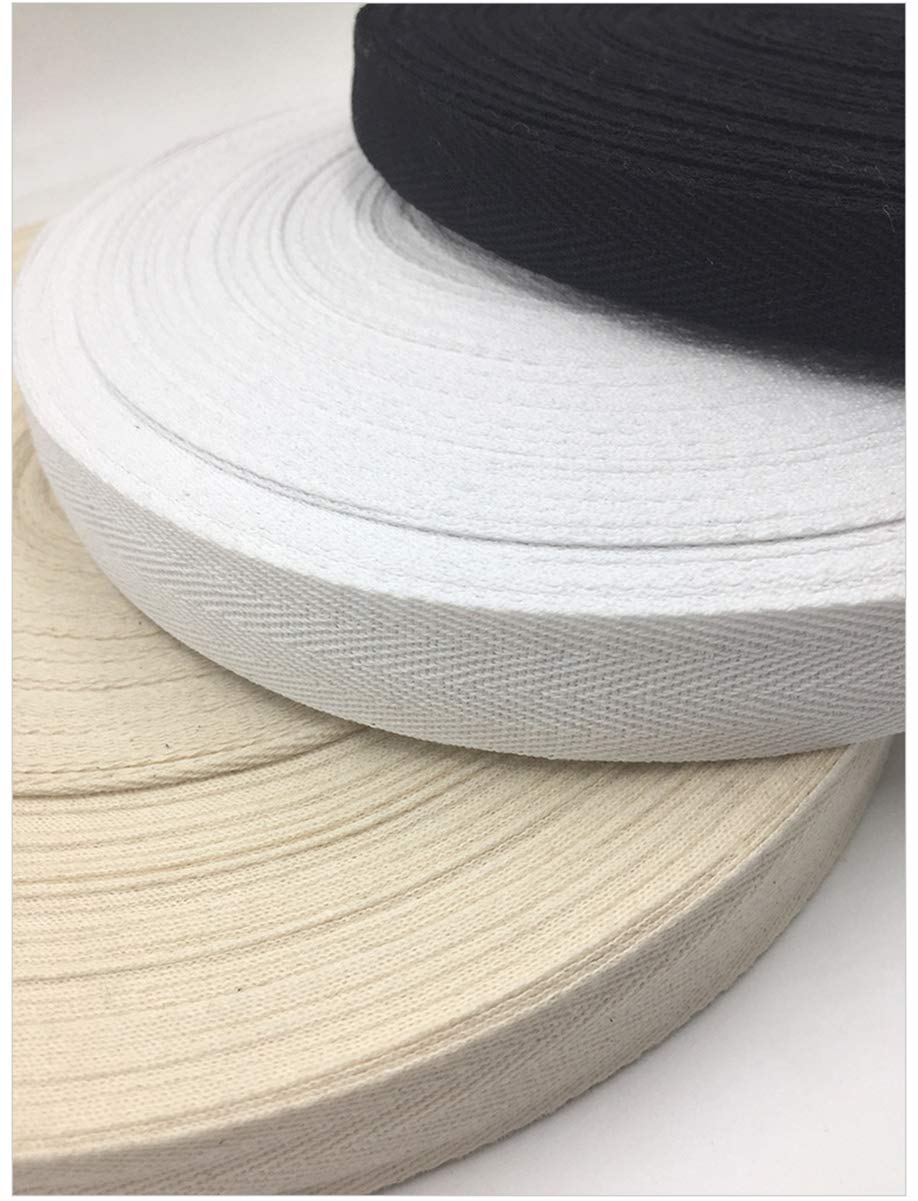 Ruban De Biais En Coton Sergé 30 Mm X 9,1 M - Jaune Clair, Pour Couture, Loisirs Créatifs, Emballage