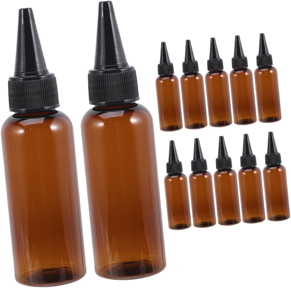 Hair Oil Bottle Applicator Small Squeeze Bottles for Hair Dye Refillable 50ml