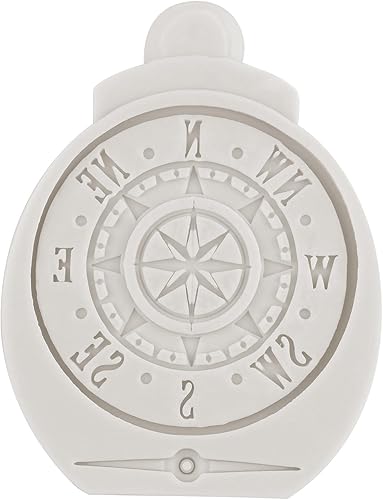 Miniatura 3 de Moldes de silicona para veleros, brújula, ancla, timón, salvavidas, faro, fondant, monedas del tesoro, molde de chocolate para decoración de