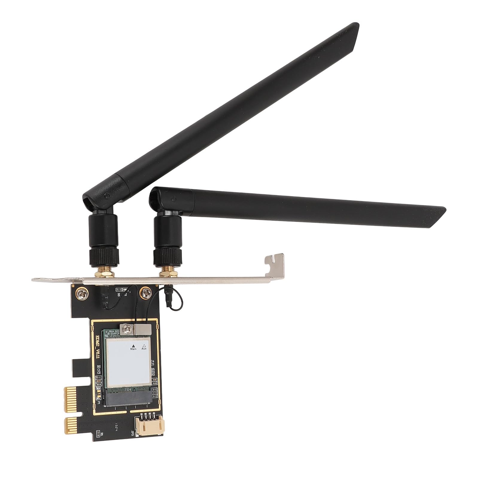 Cuifati Adattatore di Rete PCIe Scheda WiFi7 MT7925, Scheda PCIEx1 Tri Band 5400Mbps 2.4G 5G 6G Bluetooth 5.3 per OpenWrt, Supporto MU-MIMO 802.11be