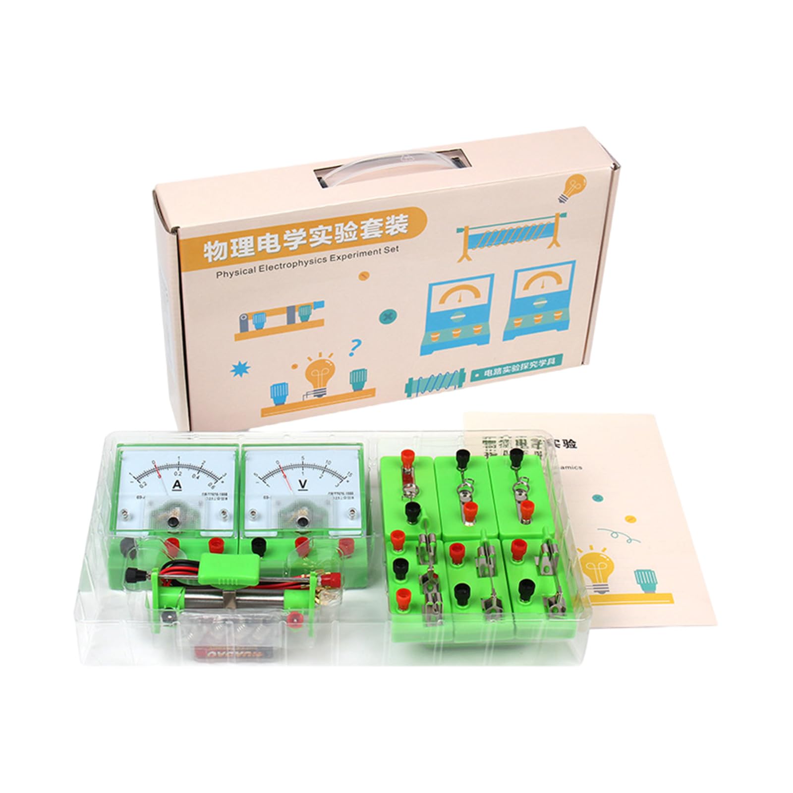 Fisica Elettrofisica Esperimento Set Kit di esperimenti scientifici Circuiti di costruzione per Esperimenti scientifici in aula Scienze Fisiche Scienze Laboratorio Kit Circuiti di apprendimento