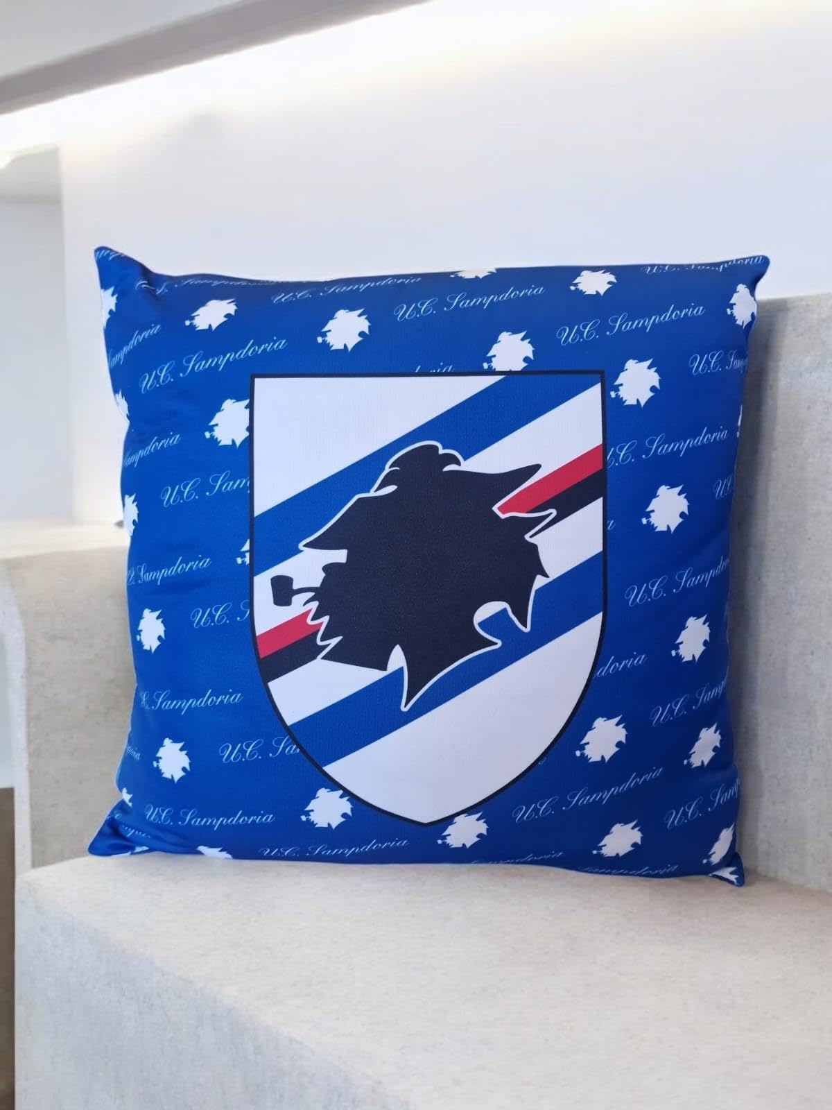 Generico Cuscino da arredo compatibile con Sampdoria
