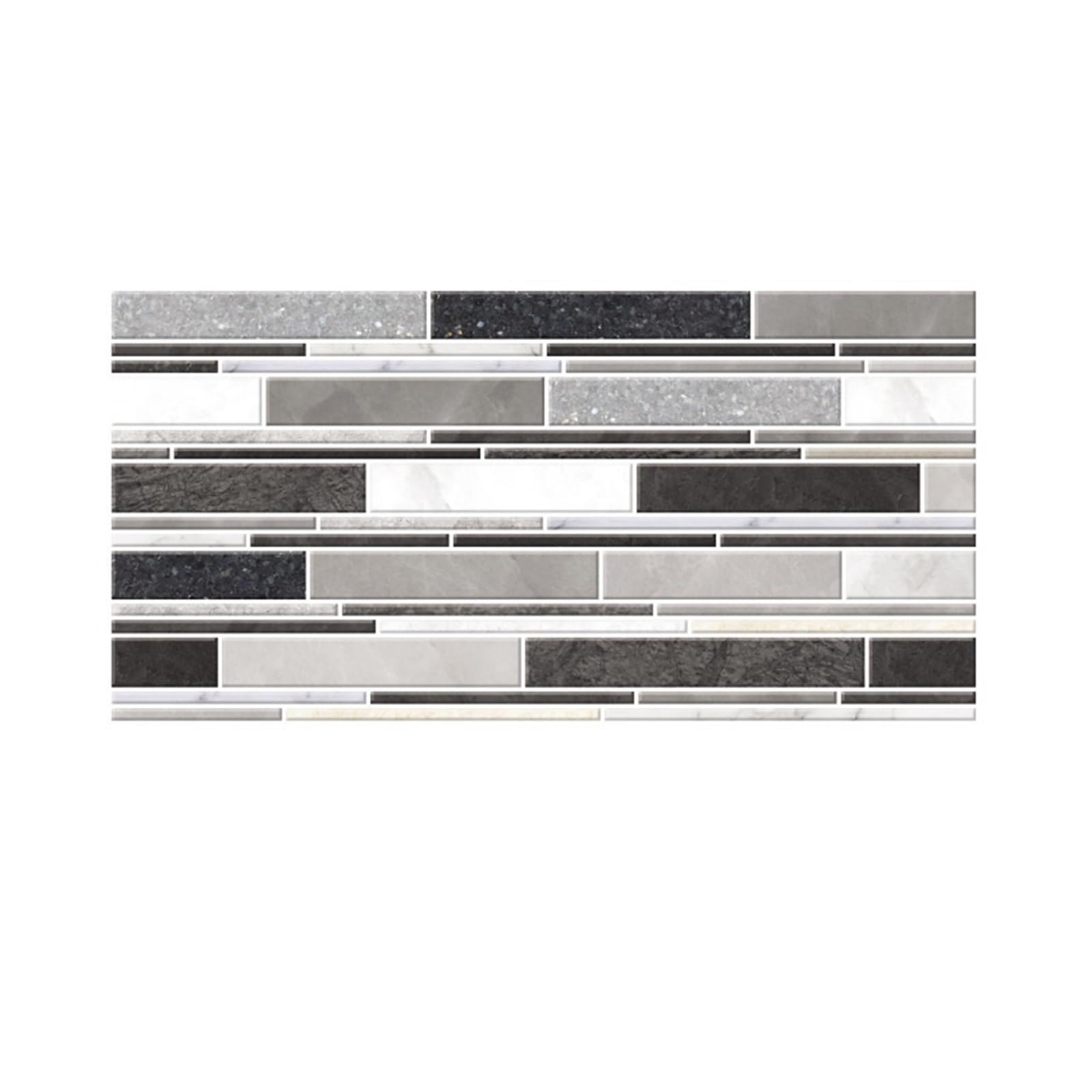 Stick On Tiles 1pc/9pcs Backsplash Tile Sticker Self Adhesive Wall Sticker Peel and Stick Tile Sticker Waterproof 15cm x 30cm(Dark Grey-9pcs)