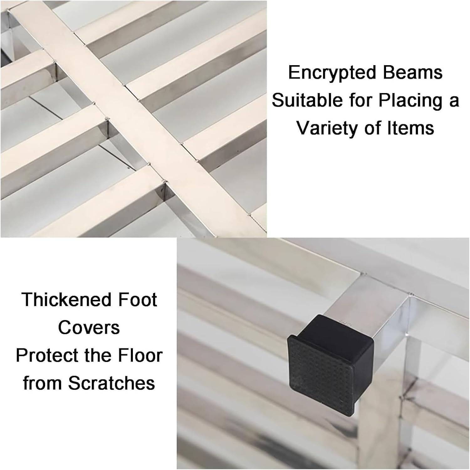 HighPerformance Inless - Estante de acero para palés con soporte de piel y diseño de ahorro de espacio para electrodomésticos (tamaño: 50 x 50 x 20 cm)