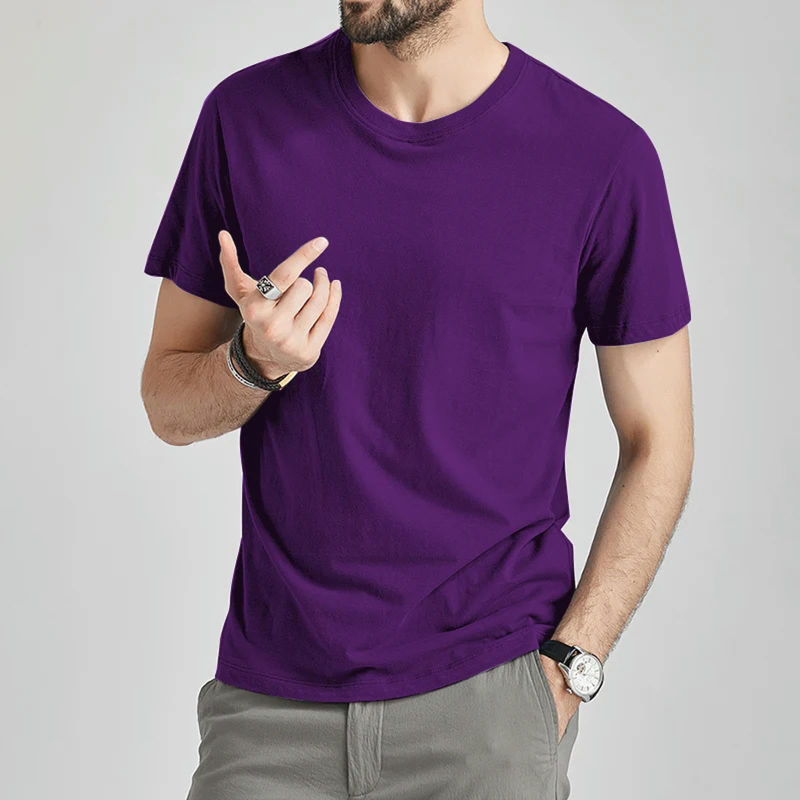 t Shirt Męskie Koszulki Męskie Letnie Koszulki Damskie Kolor Bawełna Niebieski Krótki T-Shot Męskie Tee