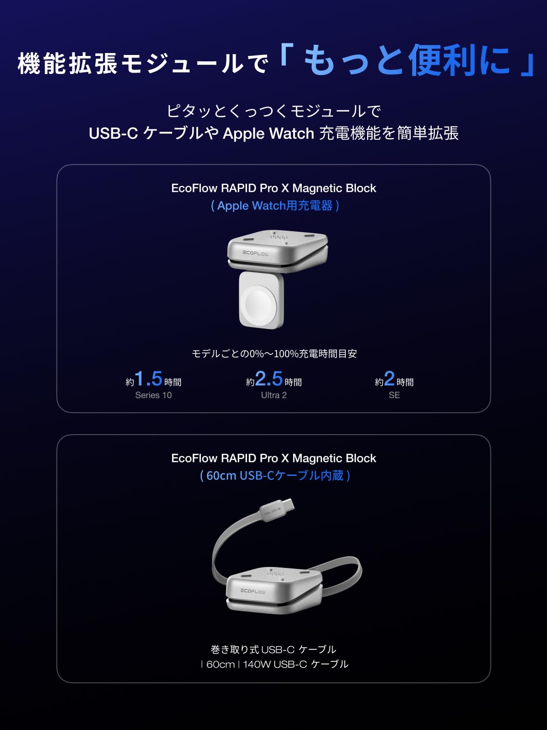 Amazon.co.jp: EcoFlow RAPID Pro X Magnetic Block 【5W出力/アップル