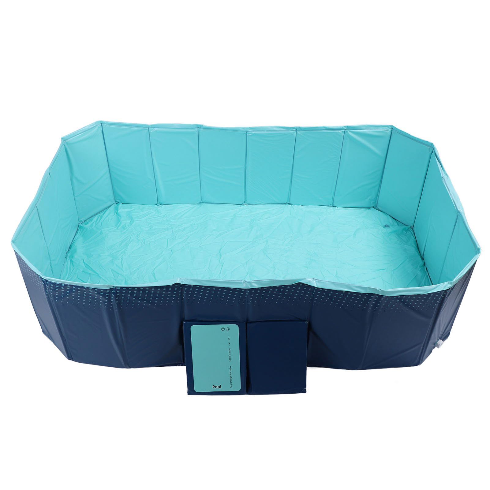 Dioche Pool, Tragbar, Faltbar, Faltbar, Nicht Aufblasbar, Verdickt, Verschleißfest, Tragbarer Pool für und Hunde Im Hinterhof Im Freien, 2,1 M/6,9 Fuß (2,1 m)