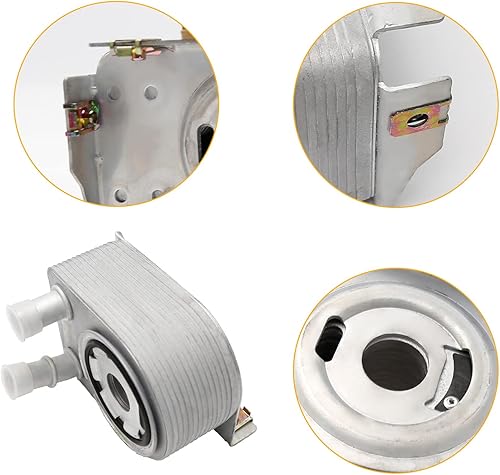 Miniatura 3 de 5048119AD Reemplazo del enfriador de aceite del motor para CHRYSLER Jeep DODGE 2.0L 2.4L 2012-2017 5048119AB Carcasa de aluminio del refrigerador