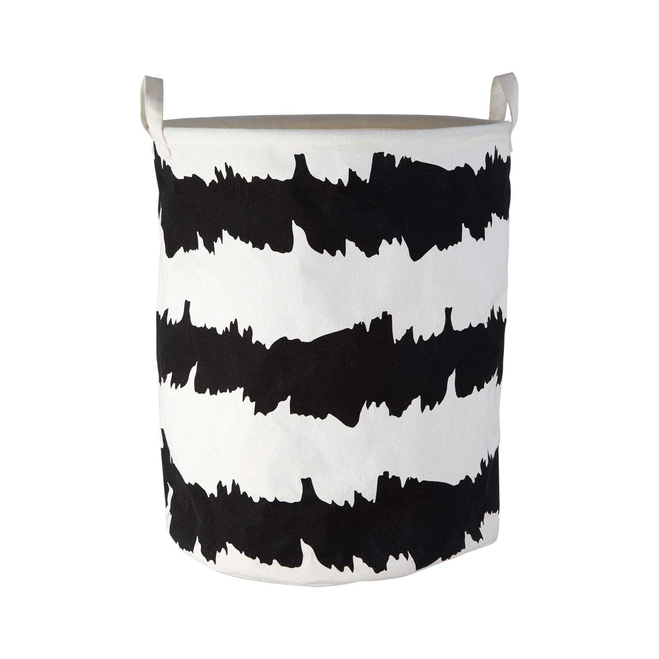 Maison By Premier Black/White And Fabric Basket