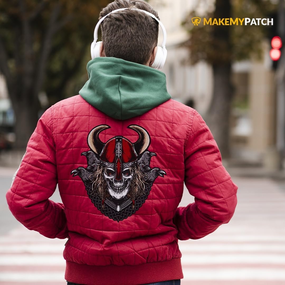 RAVENFIRE WARRIOR Large Back Patch for custom biker vest