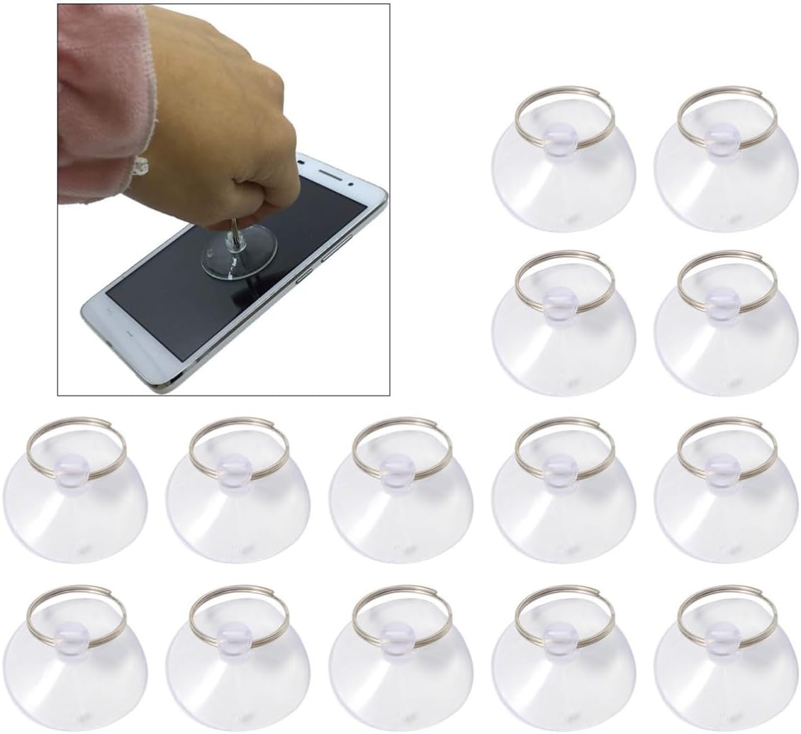ERINGOGO Professional Plastic Suction Cups Heavy Duty Screen Repair Tools 30pcs for Phone and Computer Screen Removal for Tablet and Mobile Device Maintenance