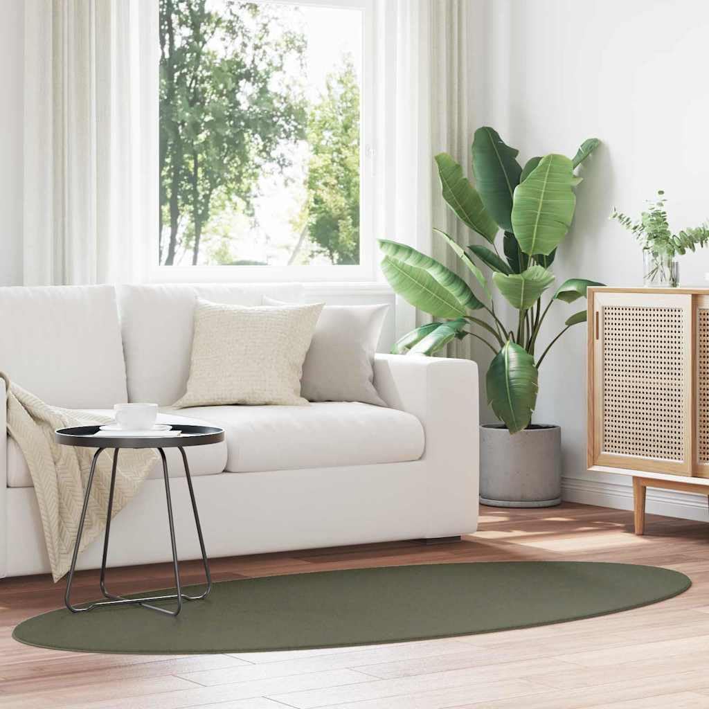 vidaXL Tapis HUARTE Vert forêt 120 x 170 cm 100% Polyester