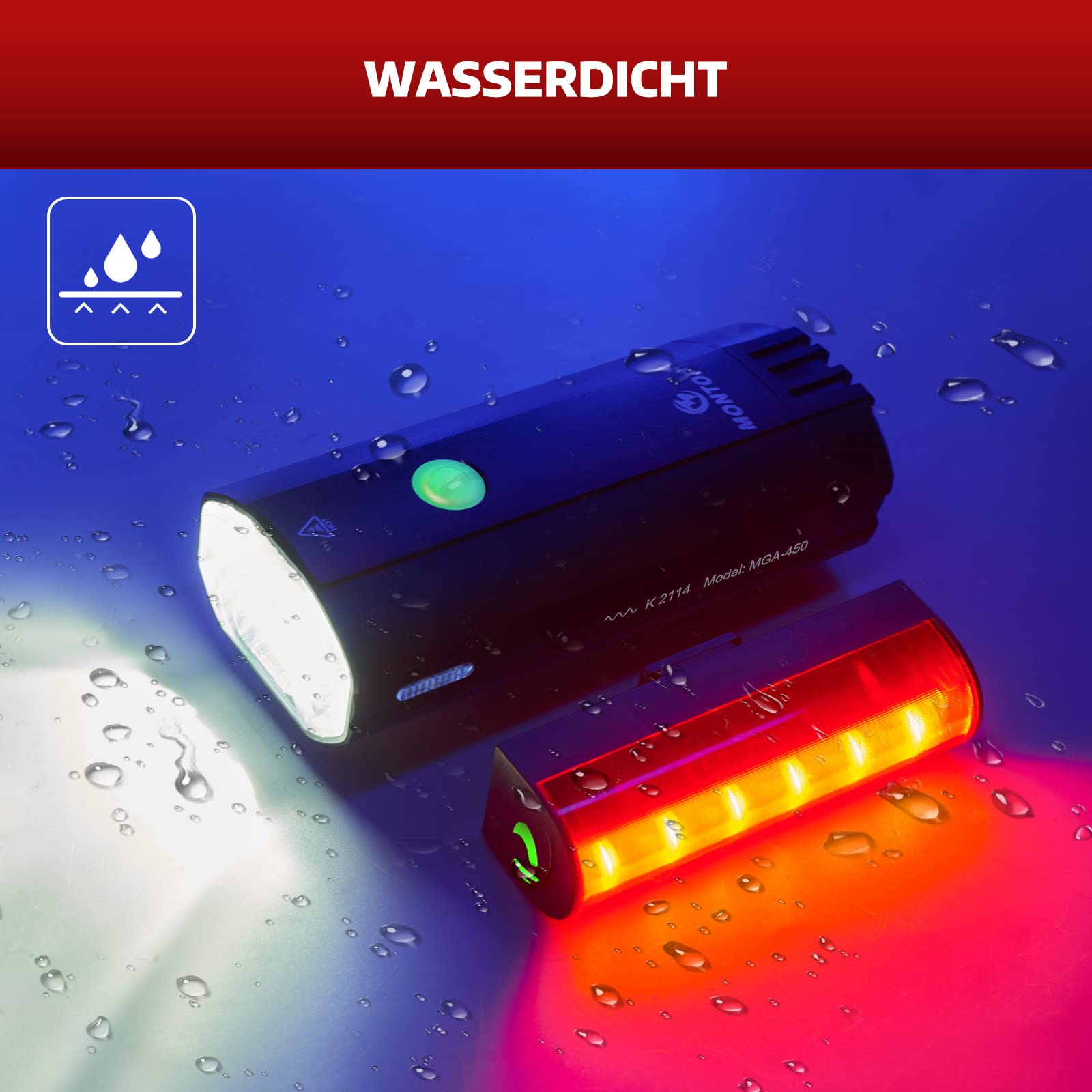 Dopuszczone do ruchu drogowego zestaw świateł rowerowych, akumulator USB, oświetlenie rowerowe LED, zestaw oświetlenia rowerowego, zestaw oświetlenia rowerowego, w zestawie światła przednie i tylne,