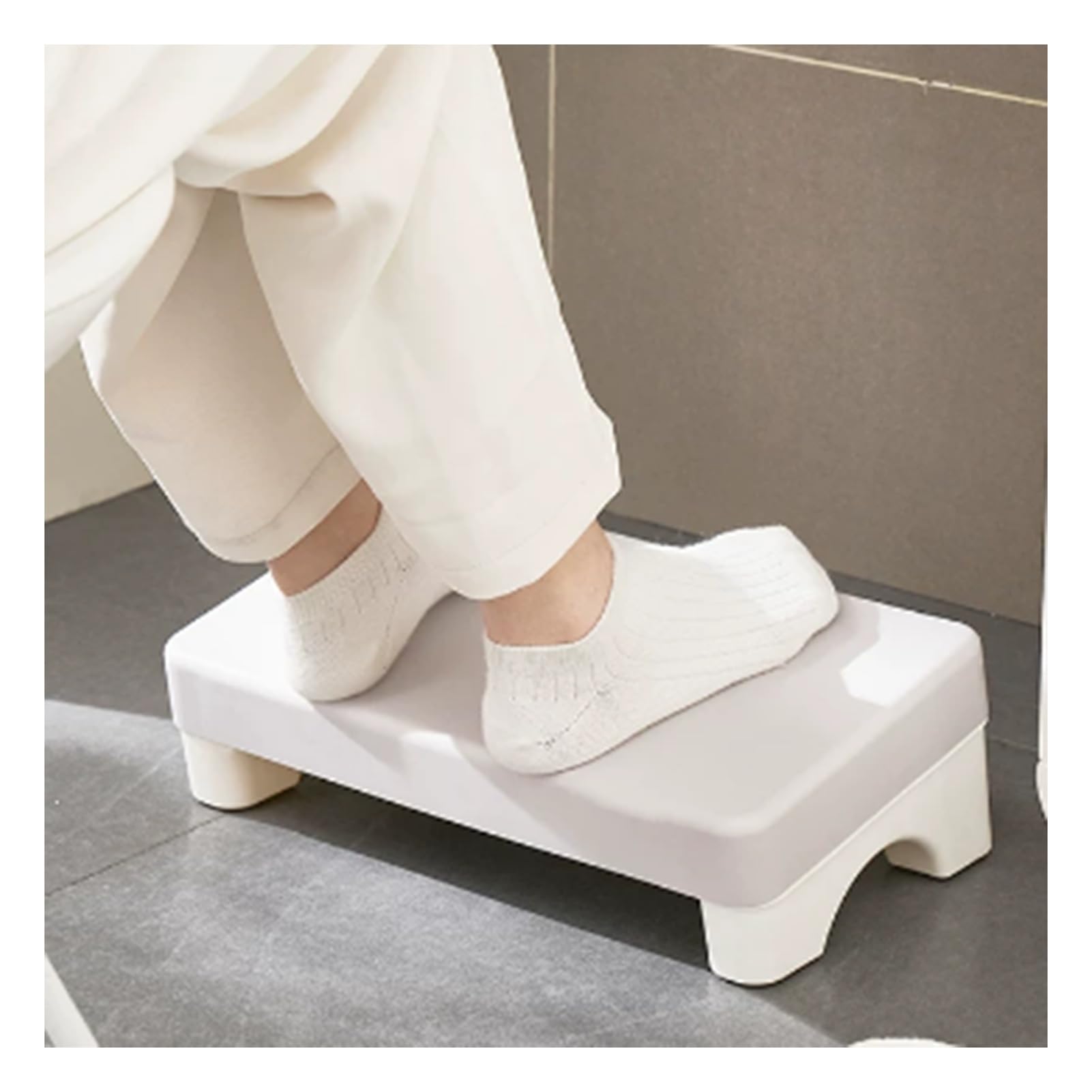 Poggiapiedi Ergonomico Con Angolo Di Inclinazione Di 20° | Poggiapiedi da sotto la scrivania al lavoro, poggiapiedi for sedia for poggiagambe, carico massimo 120 kg(Color1)