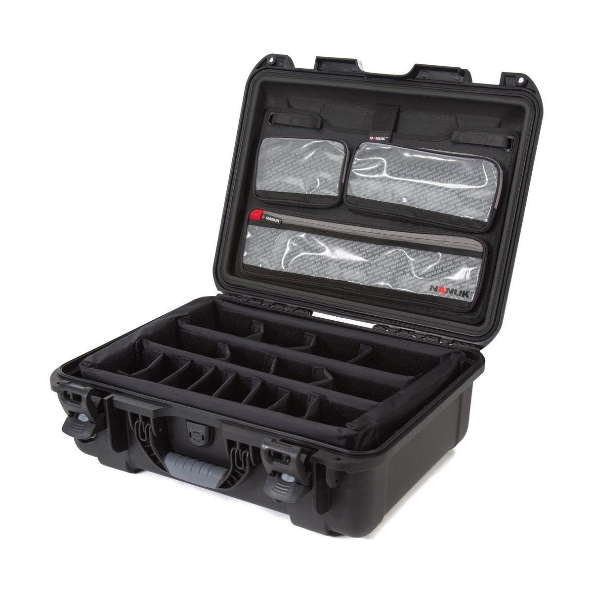 NANUK 930 Pro Photo Kit – Wasserdichter Transportkoffer für Kameras mit gepolsterten Trennwänden und Deckel-Organizer (50,29 × 40,64 × 19,30 cm) Staubdicht und stoßfest (Schwarz)