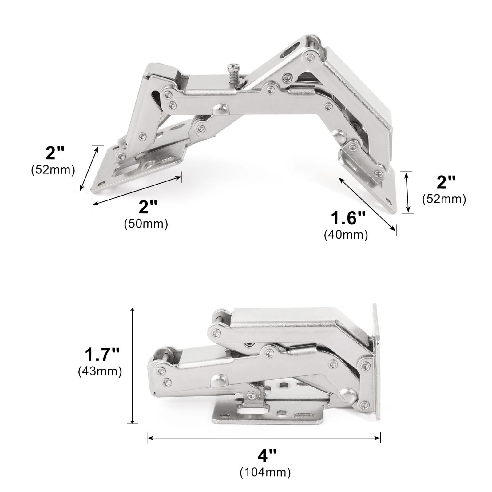 Bisagras Bisagra de amortiguador hidráulico ángulo ajustable 2 piezas | Bisagras invisibles de cierre suave, bisagras ocultas resistentes for muebles de hierro for gabinetes