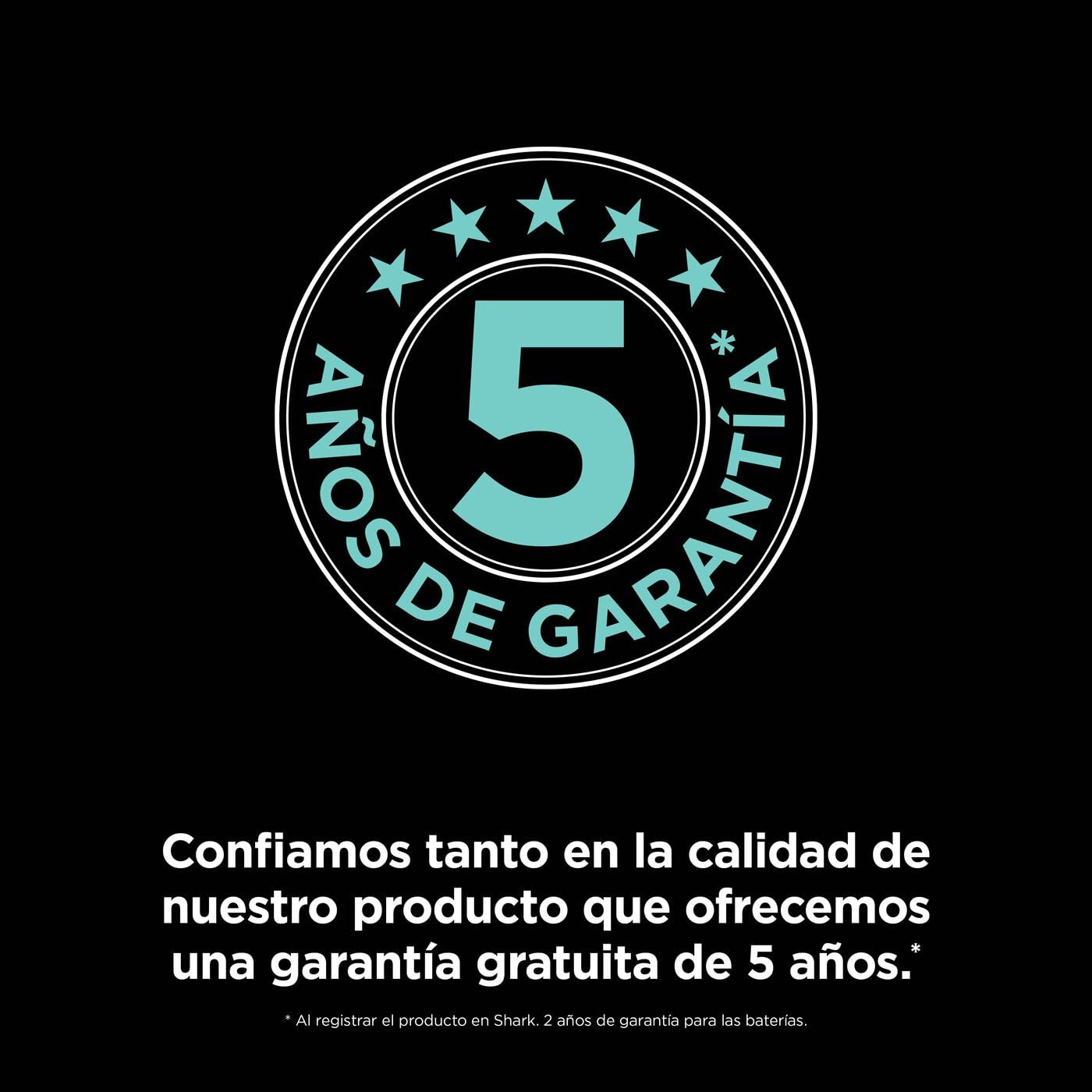 Shark PowerDetect Clean & Empty Aspiradora inalámbrica con PowerFins Detect y Reverse Clean, estación de 2 L, Anti Hair Wrap Plus, hasta 70 min, Accesorios para Pelo de Mascotas, Gris, IP3225EUT