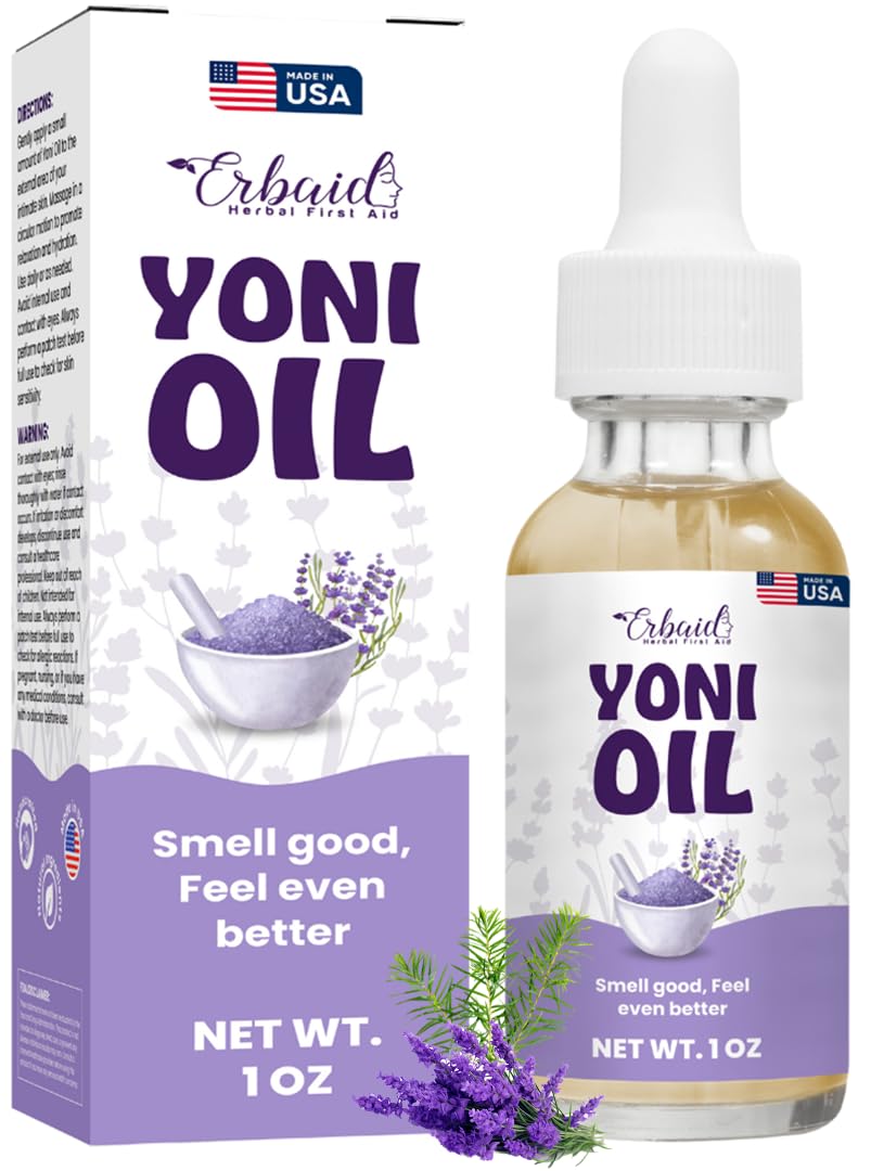 Yoni Oil Natural Feminine Oil for Women Odor Control Dark Spots Ingrown Hairs Skin Brightening pH Balanced Moisturizing
