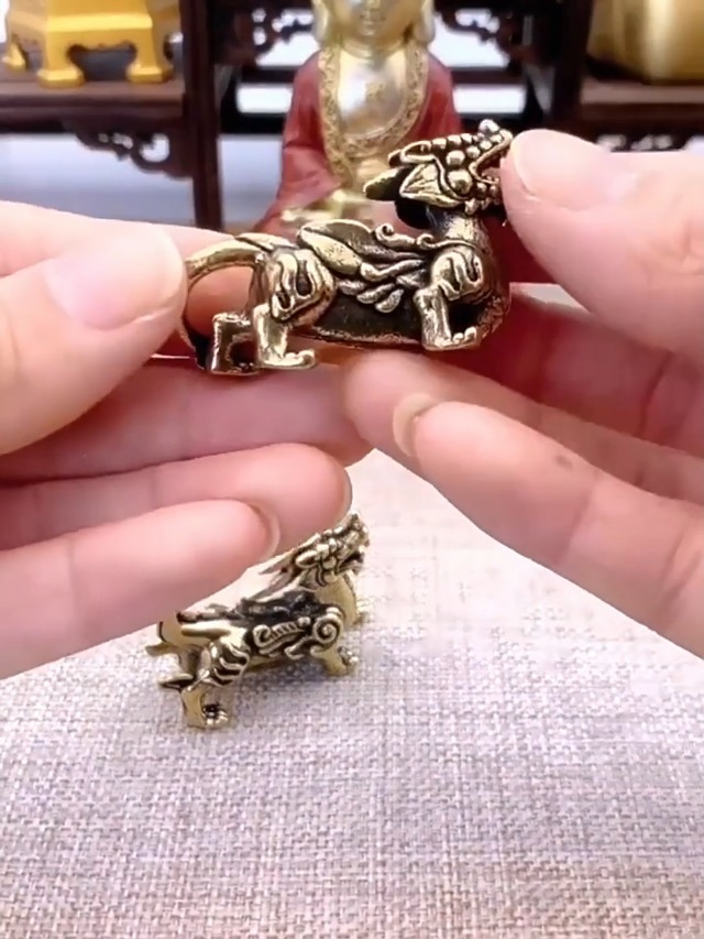 Estatua Feng Shui Dragón PiXiu 2 Piezas miniatura 7
