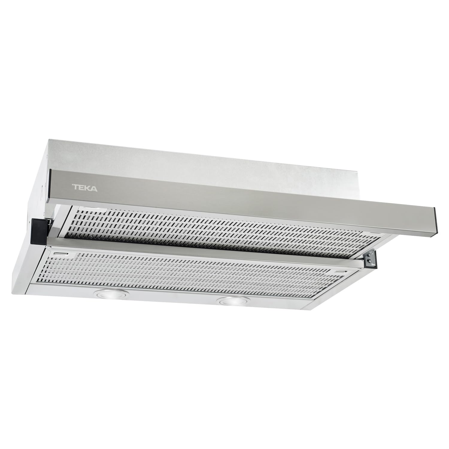 TEKA Campana Extractora Extensible 60 cm, 2 Velocidades + Intensiva, Filtro de Carbón, Acero Inoxidable Antihuellas, Iluminación LED, Modelo CNL 6400.2