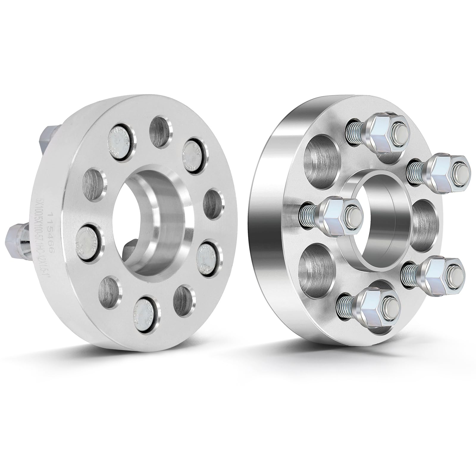 SCITOO 2X 1 inch 5x100 to 5x100 Hubcentric Wheel Spacers 57.1mm 12x1.5 Studs fit for Cavalier 80-05 | for Celebrity 80-89| for Citation 80-86 Wheel spacers
