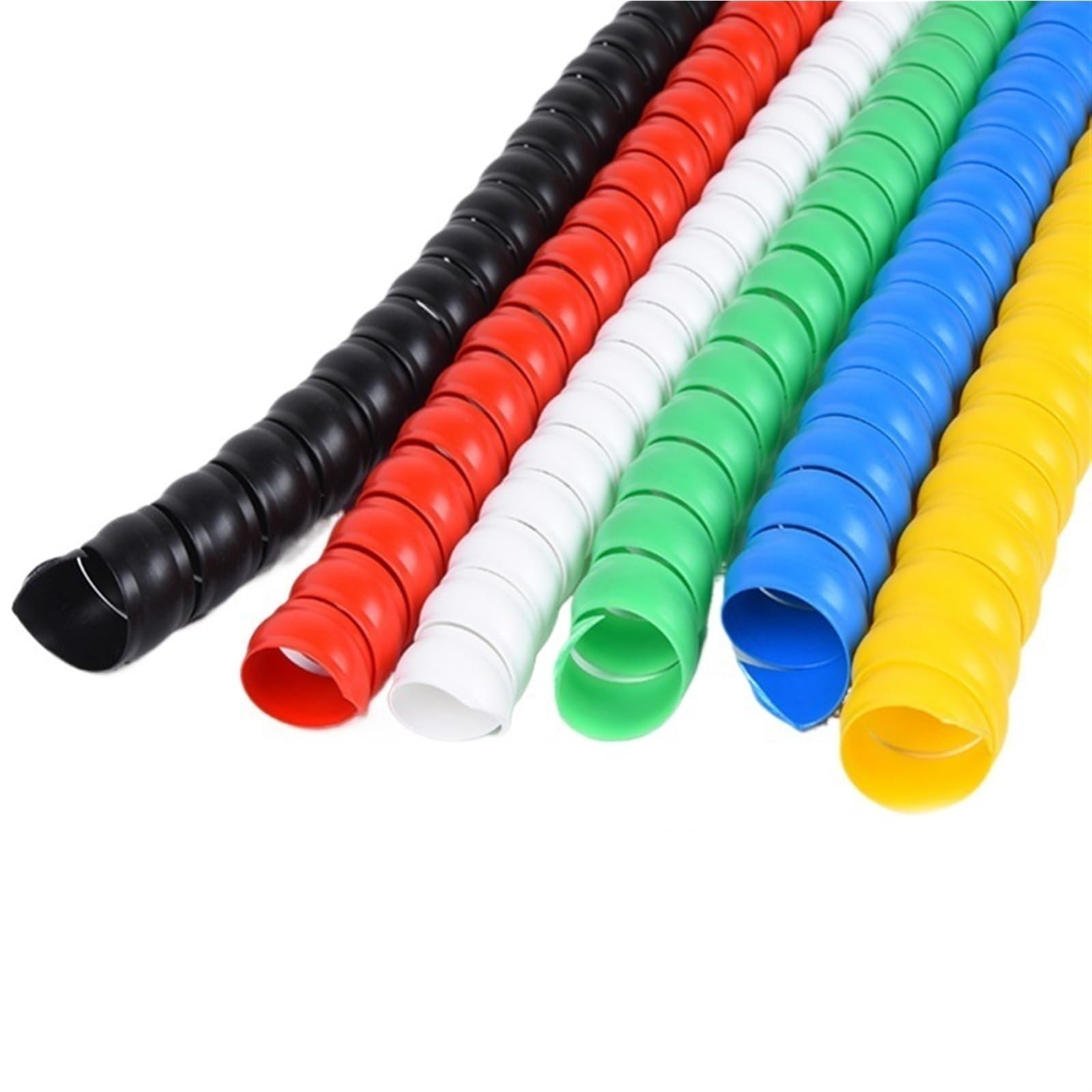 Manicotto flessibile a spirale da 16 piedi e 1,77 pollici, organizzatore di cavi, 5 metri x diametro interno 45 mm, copertura for tubi dell'aria condizionata Strumenti(Red)