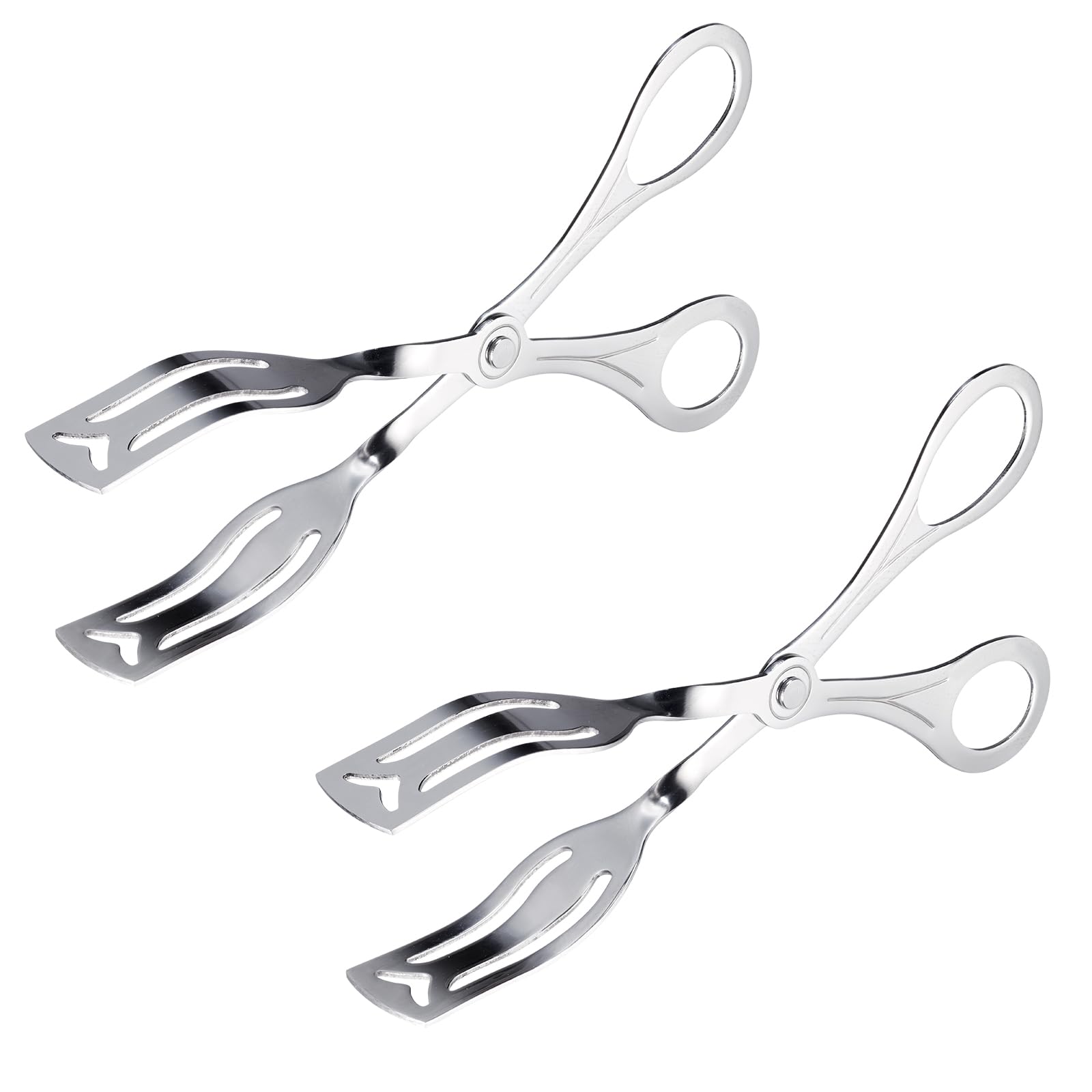 Westmark 2 Pastry Tongs - Versatile Tongs for Hygienic Serving of Baked Goods and Other Foods, Ideal for Buffets, 7.8" Length - 18/8 Stainless Steel