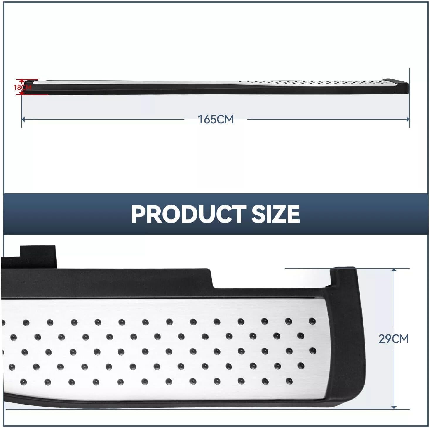 Running Boards Compatible with Honda CRV CR-V 2012 2013 2014 2015 2016 Models, Anti-Slip,Max Load to 350lbs, Side Steps Nerf Bars