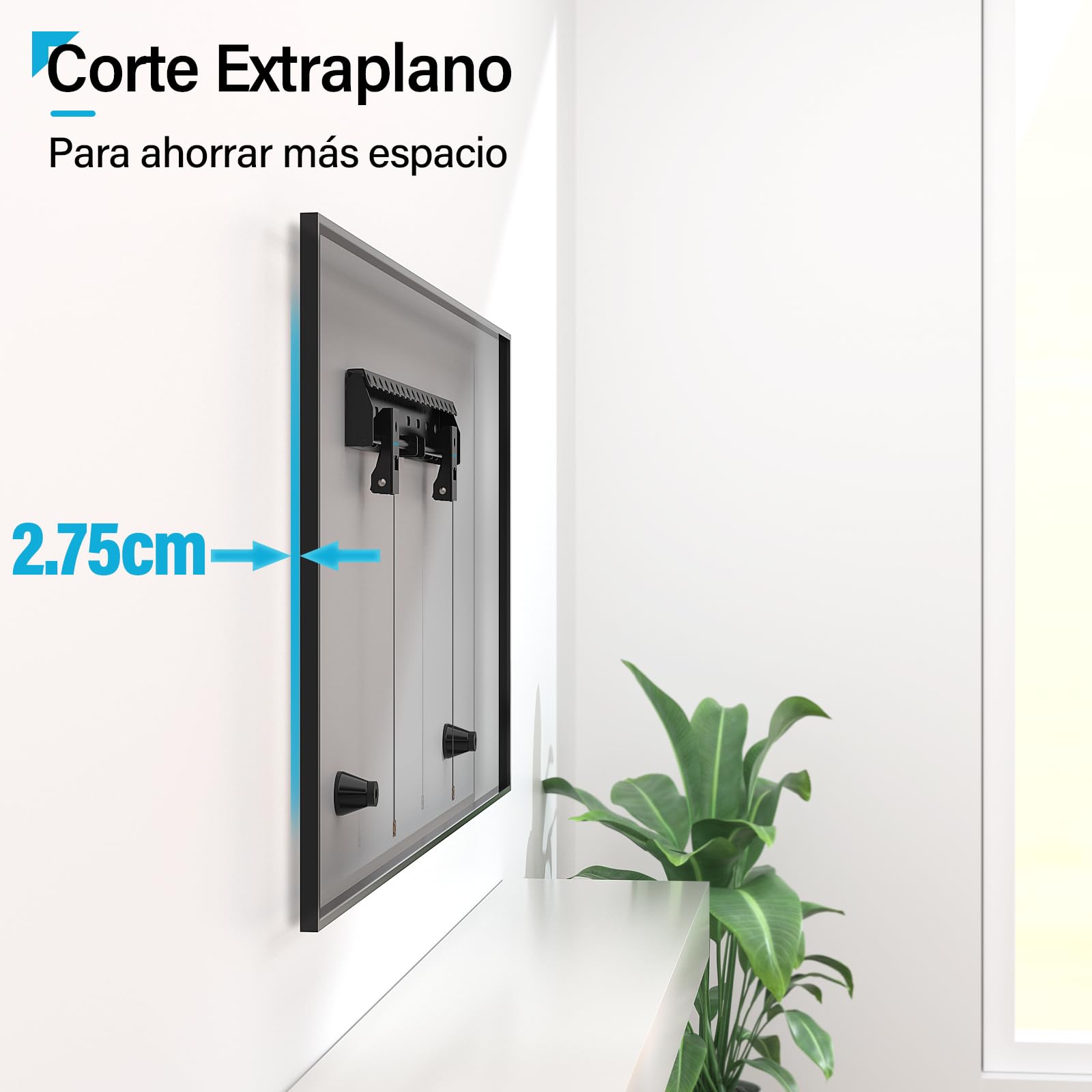 Soporte TV Pared sin Espárragos para TV de 26-65 Pulgadas hasta 70kg